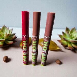 NYX Profesional Makeup Fat Oil Slick Click Lip Balm Trio 3 Shades 0.09‎ oz Each